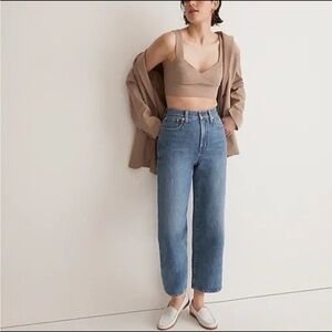 Madewell perfect vintage wide leg crop jeans
